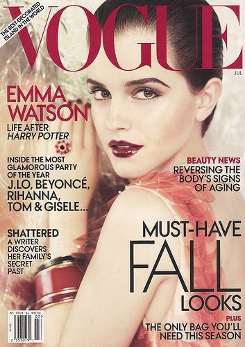 ემა ვოტსონი ჟურნალ Vogue-ის ივლისის ნომერი