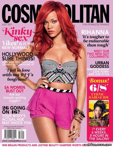 Rihanna’s Flirty Cosmopolitan South Africa Cover!!! [Photos]